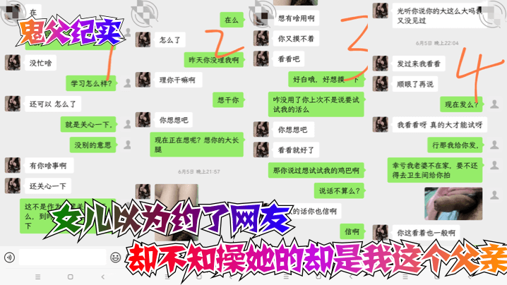 鬼父纪实女儿以为约了网友却不知操她的却是我这个父亲的